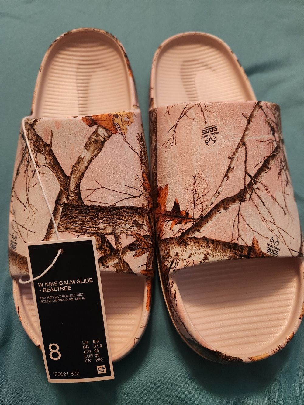 Nike Calm Slide Realtree Pink Camo Sandals
